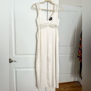 Danielle Bernstein White Cream Satin Nightgown